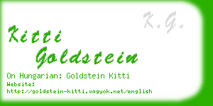 kitti goldstein business card